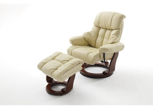 Tugitool järiga CALGARY beež / pähkel, 90x166xH80 cm