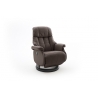 Tugitool CALGARY L pruun / must, 77x86xH111 cm
