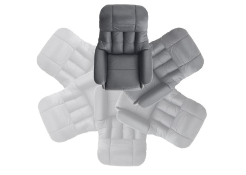 Tugitool CALGARY L must / tamm, 77x86xH111 cm