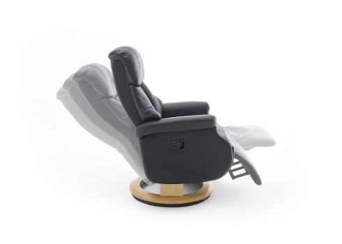 Tugitool CALGARY L must / tamm, 77x86xH111 cm