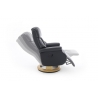 Tugitool CALGARY L must / tamm, 77x86xH111 cm