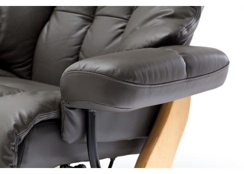 Tugitool CALGARY XXL hall / tamm, 97x120xH102 cm