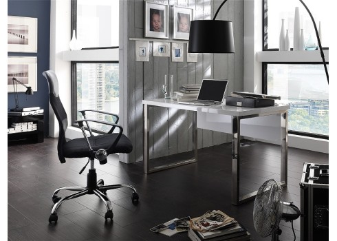 Kirjutuslaud SYDNEY valge läige, 140x70xH76 cm