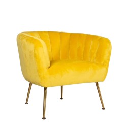 Tugitool TUCKER 78x71xH69cm, kollane