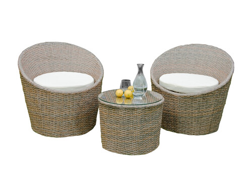 Aiamööbli komplekt Bello Giardino MODICO tumepruun, 2 tooli + laud