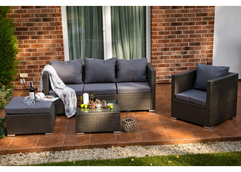 Aiamööbli komplekt Bello Giardino AMARO hall, diivan + laud