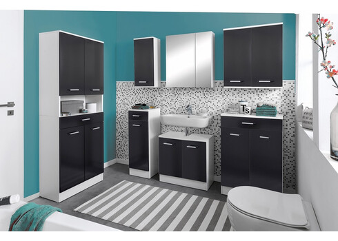 Peegelkapp LORENZ valge, 60x16xH71 cm