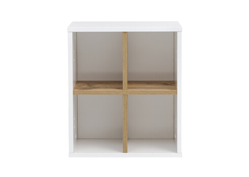 Vannitoariiul PADUA valge läige / tamm, 40,5x20,5xH48 cm