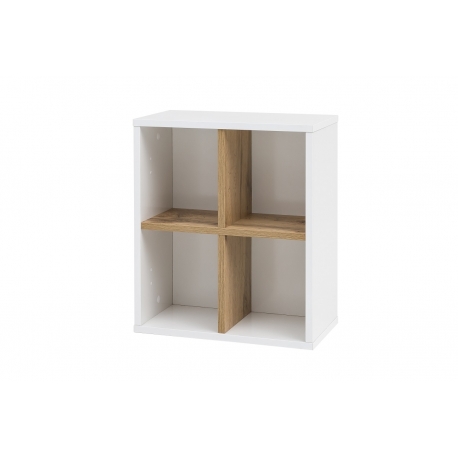 Vannitoariiul PADUA valge läige / tamm, 40,5x20,5xH48 cm