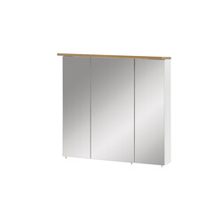 Peegelkapp PADUA valge läige / tamm, 70,5x15,8xH72 cm