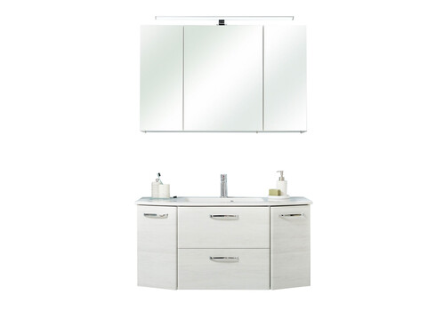 Valamukapp AMORA + mineraalvalamu valge tamm, 112x48xH53,5 cm