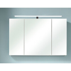 Peegelkapp AMORA valge tamm, 110x20xH70 cm LED