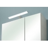 Peegelkapp AMORA valge tamm, 110x20xH70 cm LED