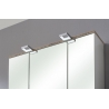 Peegelkapp BURGAS valge läikega, 65x20xH70 cm LED