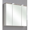 Peegelkapp BURGAS valge läikega, 80x20xH70 cm LED