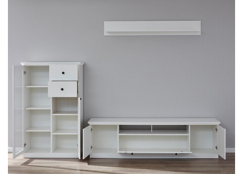 TV-alus BAXTER valge, 177x41xH49 cm LED