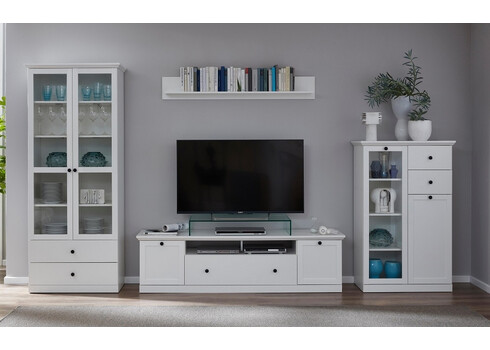 TV-alus BAXTER valge, 177x41xH49 cm LED