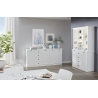 Vitriinkapp BAXTER valge, 120x41xH194 cm LED